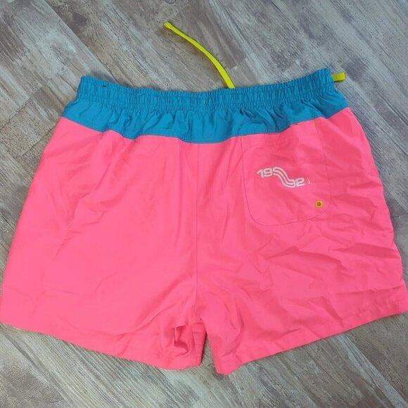 Nike Kyrie 6 Graffiti Gym Swim Beach Shorts Digital Pink Neon Vintage 90s Y2K XL - Picture 12 of 15